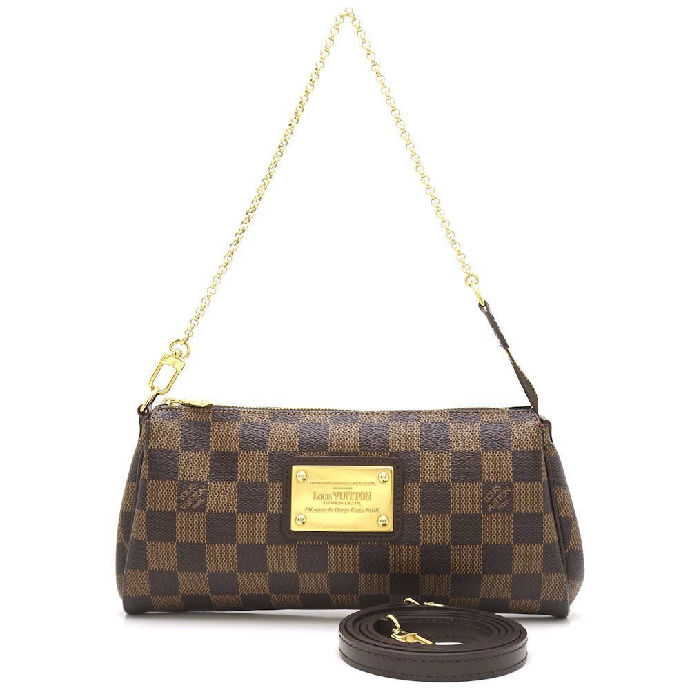 Louis Vuitton Damier Eva Ebene 2WAY Bag Brown